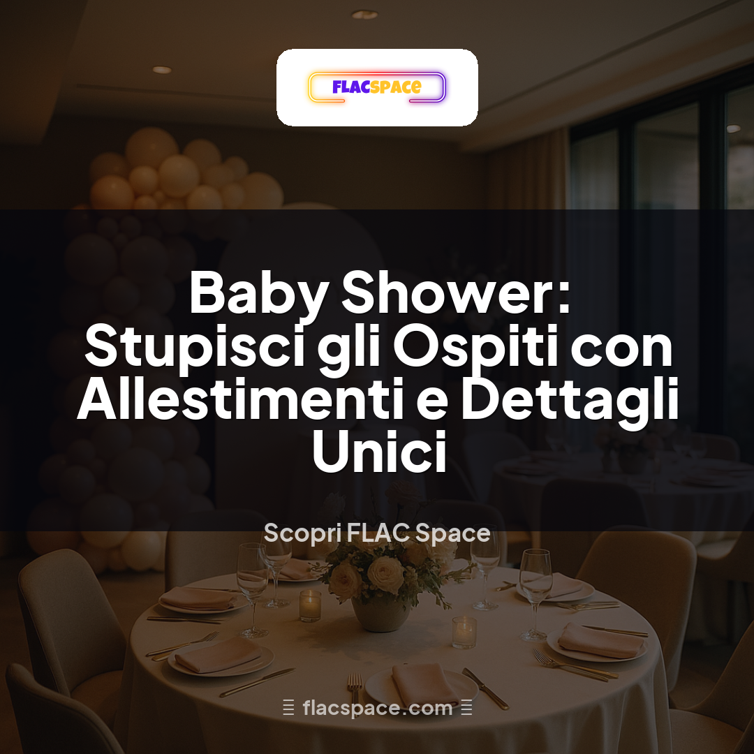 Baby Shower: Stupisci gli Ospiti con Allestimenti e Dettagli Unici