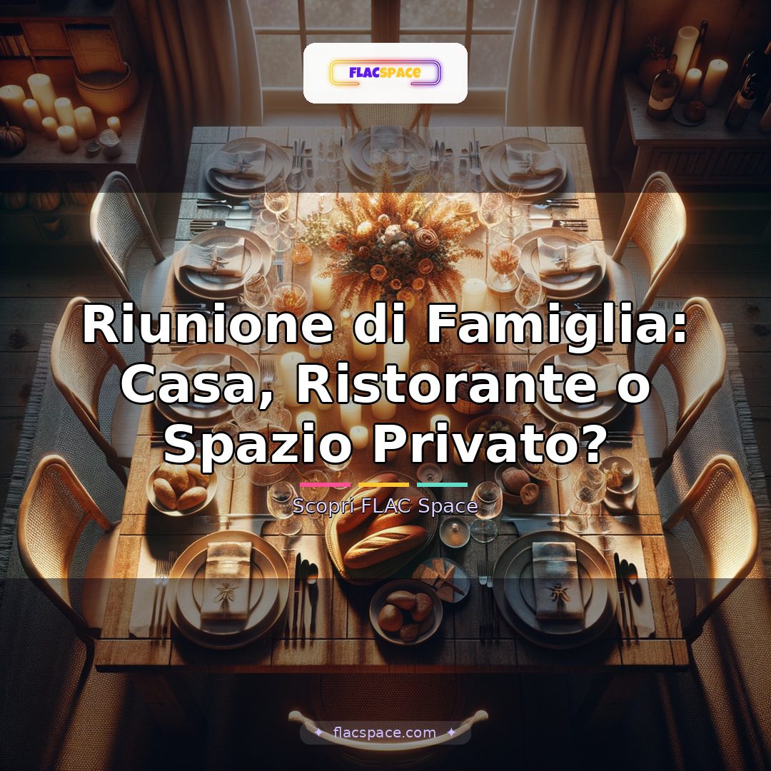 Riunione di Famiglia: Casa, Ristorante o Spazio Privato?