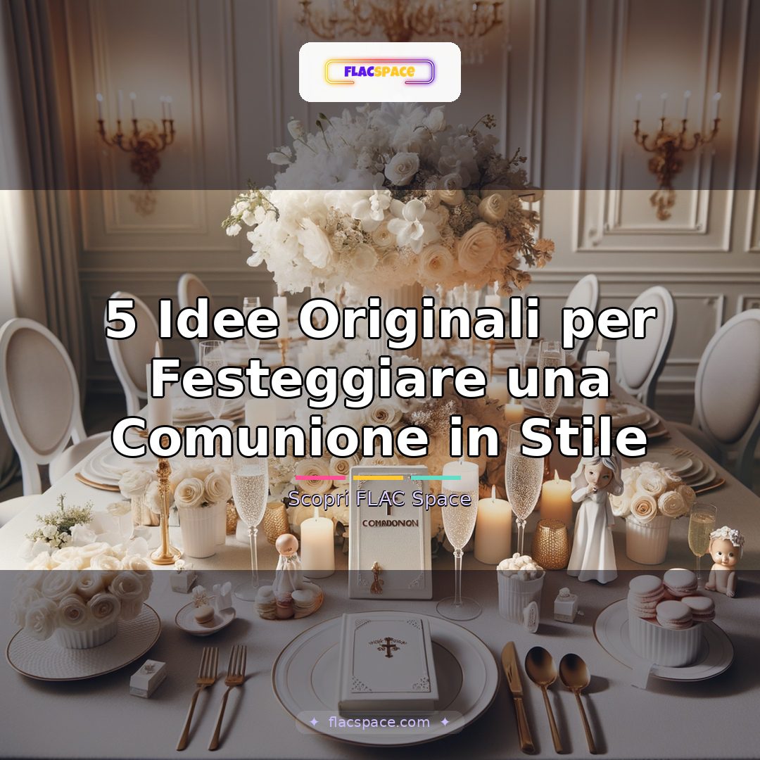 5 Idee Originali per Festeggiare una Comunione in Stile