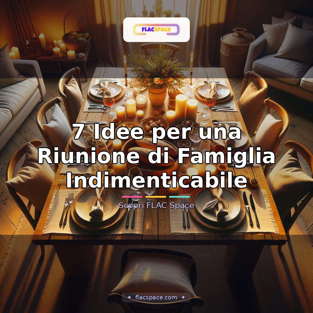 7 Idee per una Riunione di Famiglia Indimenticabile