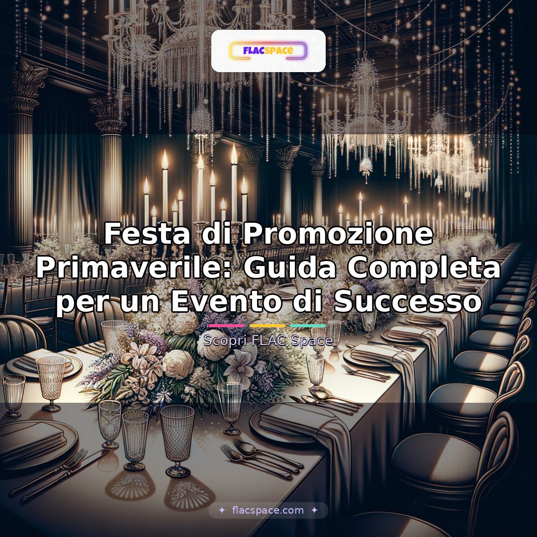 Festa di Promozione Primaverile: Guida Completa per un Evento di Successo