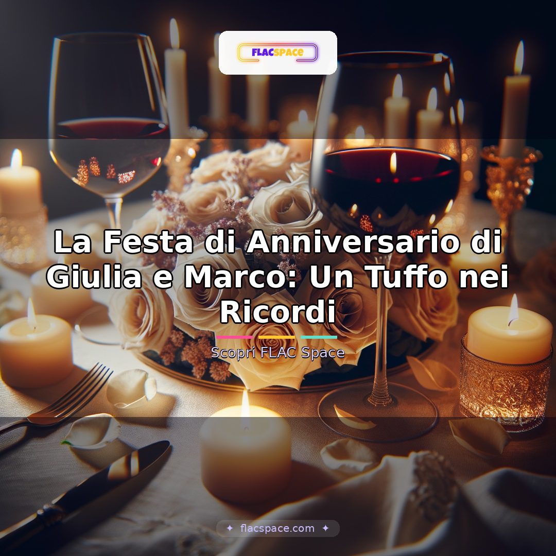 La Festa di Anniversario di Giulia e Marco: Un Tuffo nei Ricordi