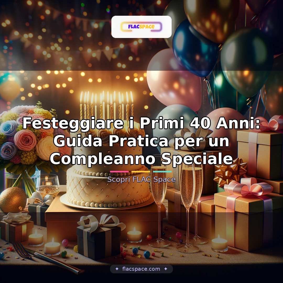 Festeggiare i Primi 40 Anni: Guida Pratica per un Compleanno Speciale
