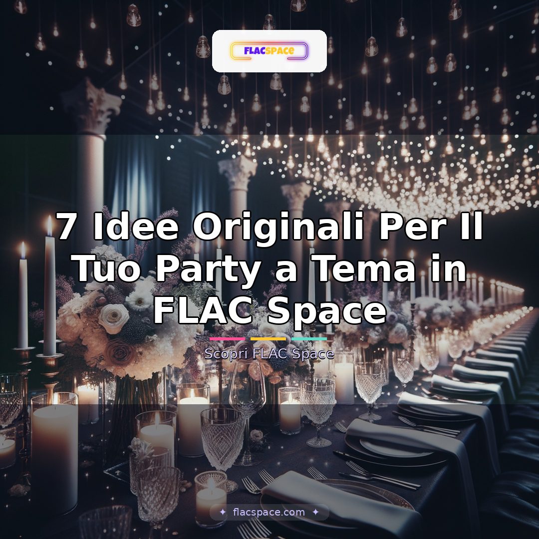 7 Idee Originali Per Il Tuo Party a Tema in FLAC Space