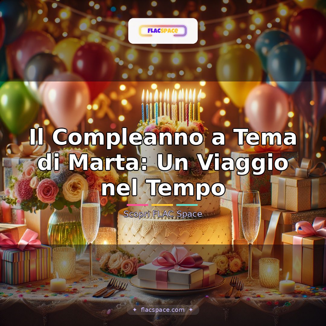 Il Compleanno a Tema di Marta: Un Viaggio nel Tempo