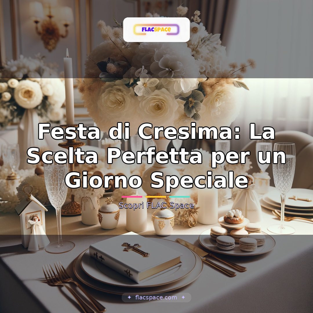 Festa di Cresima: La Scelta Perfetta per un Giorno Speciale