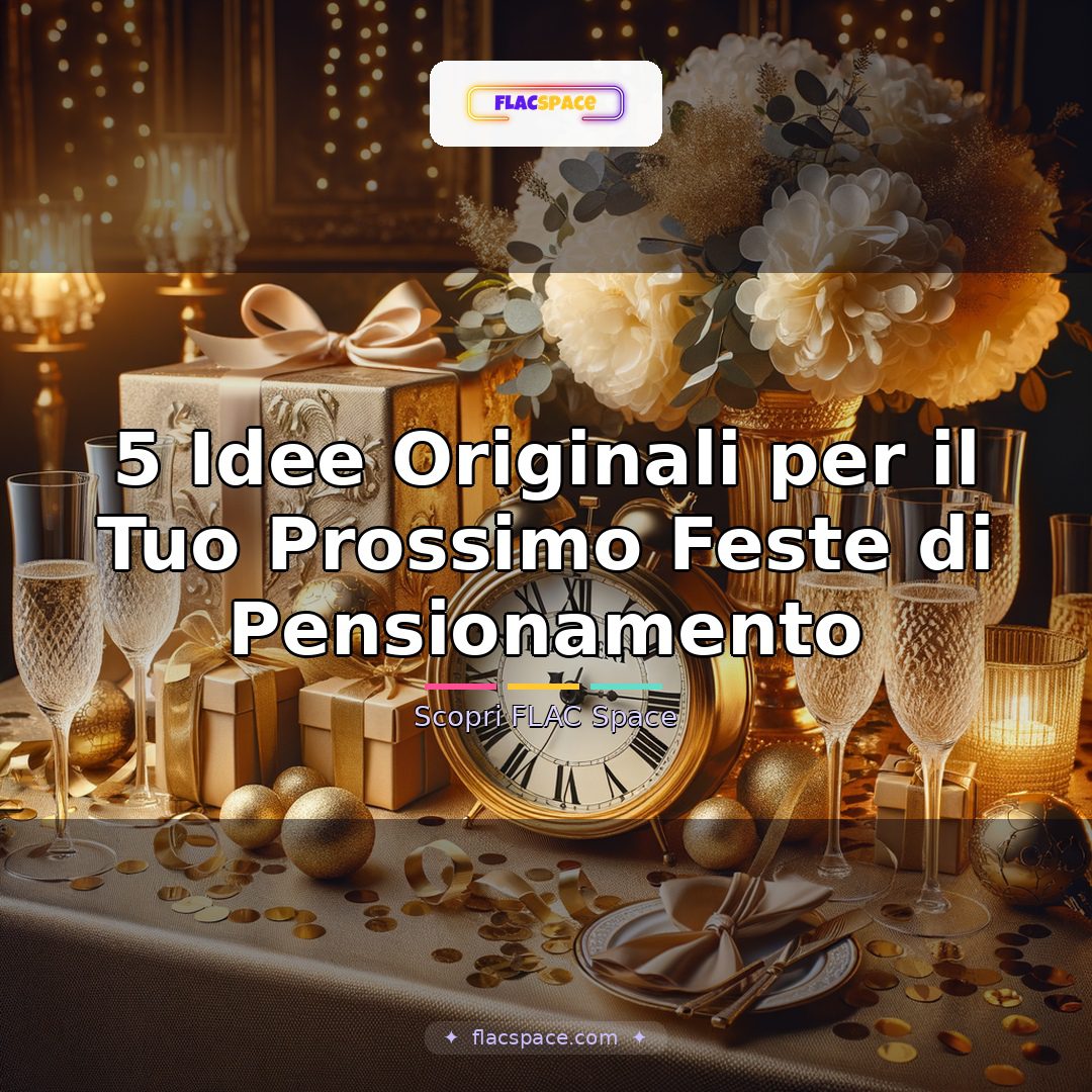 5 Idee Originali per la Tua Prossima Festa di Pensionamento